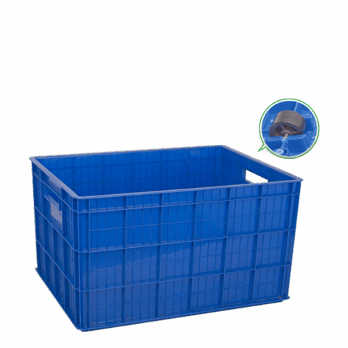 BOX CONTAINER PLASTIK INDUSTRI 140 LITER GL 2224 P + RODA, UKURAN 80 x 60 x 46 CM Plain Industrial Container with Castors – 140 Ltr | Keranjang Boks Kontainer Serbaguna 140 Liter Warna: Biru, Merah, Kuning, Hijau