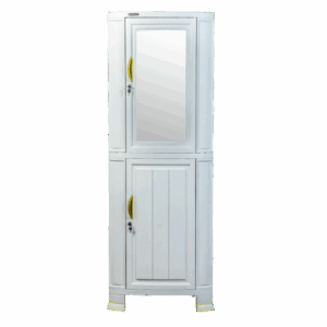 LEMARI PAKAIAN NAPOLLY CABINET PLASTIK CABSUL1-R99 C2K PUMA | UKURAN 65 x 52 x 181 CM |Lemari Pakaian 1 Pintu Rak dan Gantung + Cermin Kunci | Lemari Cabinet Serbaguna