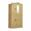 LEMARI PLASTIK 3 PINTU NAPOLLY CLASSIC TIPE CABSULTA-368 CK PUMA | UKURAN 101x50x183 CM | Lemari Pakaian 3 Pintu Rak dan Gantung + Cermin Kunci | Lemari Cabinet Serbaguna