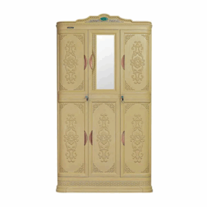 LEMARI PLASTIK 3 PINTU NAPOLLY CLASSIC TIPE CABSULTA-368 CK PUMA | UKURAN 101x50x183 CM | Lemari Pakaian 3 Pintu Rak dan Gantung + Cermin Kunci | Lemari Cabinet Serbaguna