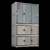 LEMARI PLASTIK MULTIFUNGSI / SERBAGUNA NAPOLLY LIPAT 3 TOWER 4 SUSUN FOLDING CABINE - 3211 GANTUNG PINTU TRANSPARAN JUMBO