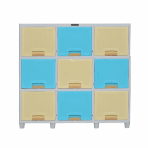 LOCKER BOX PLASTIK NAPOLLY 9 RUANG PENYIMPANAN TIPE LB-3309 | DIMENSI 95 X 38 X 90 cm