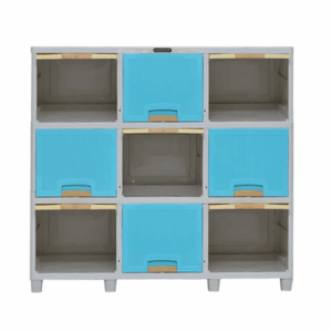 LOCKER BOX PLASTIK NAPOLLY 9 RUANG PENYIMPANAN TIPE LB-3309 | DIMENSI 95 X 38 X 90 cm