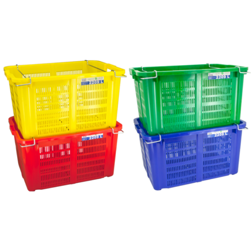 INDUSTRIAL CONTAINER 2209L GREEN LEAF KERANJANG INDUSTRI UKURAN 69,8 x 47,9 x 37,5 CM | RAJA PLASTIK INDONESIA