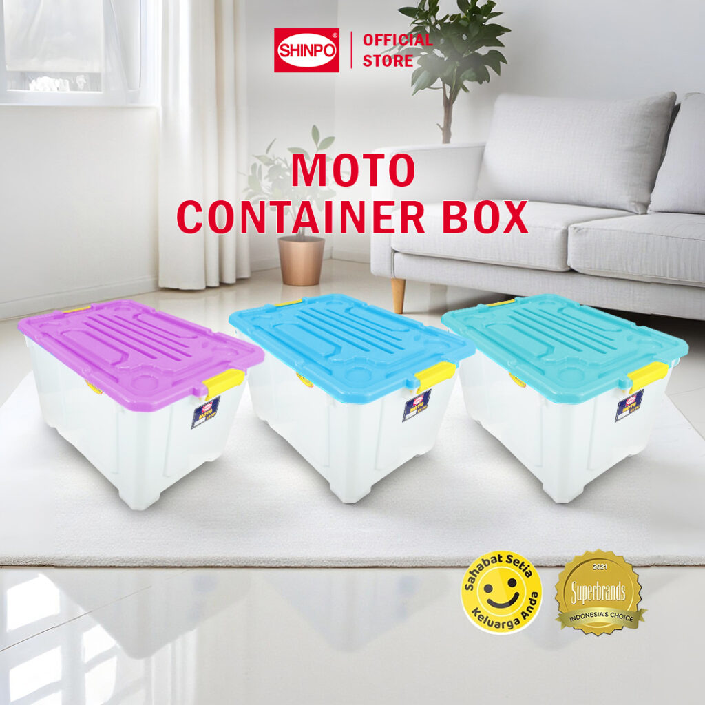 BOX CONTAINER PLASTIK BESAR 90 LITER SHINPO MOTO – SIP 583 CB 90