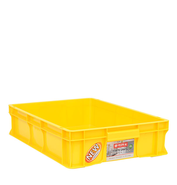 CONTAINER BOX INDUSTRI 28 LITER LION STAR IC-31 FORTE CRATE 201 UKURAN 625 x 425 x 130 MM | RAJA PLASTIK INDONESIA