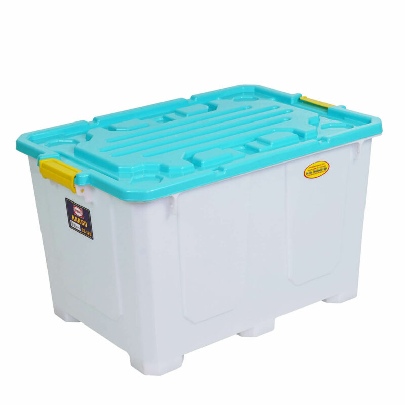 CONTAINER BOX PLASTIK BESAR 125 LITER SHINPO KARGO – SIP 584 CB 125: Box Penyimpanan Besar, Kokoh, dan Praktis untuk Rumah, Gudang & Industri