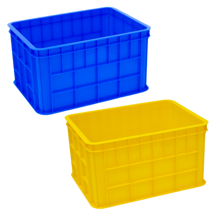 INDUSTRIAL CONTAINER BOX PLASTIK GREEN LEAF 2234P UKURAN 483 x 358 x 265 mm | RAJA PLASTIK INDONESIA