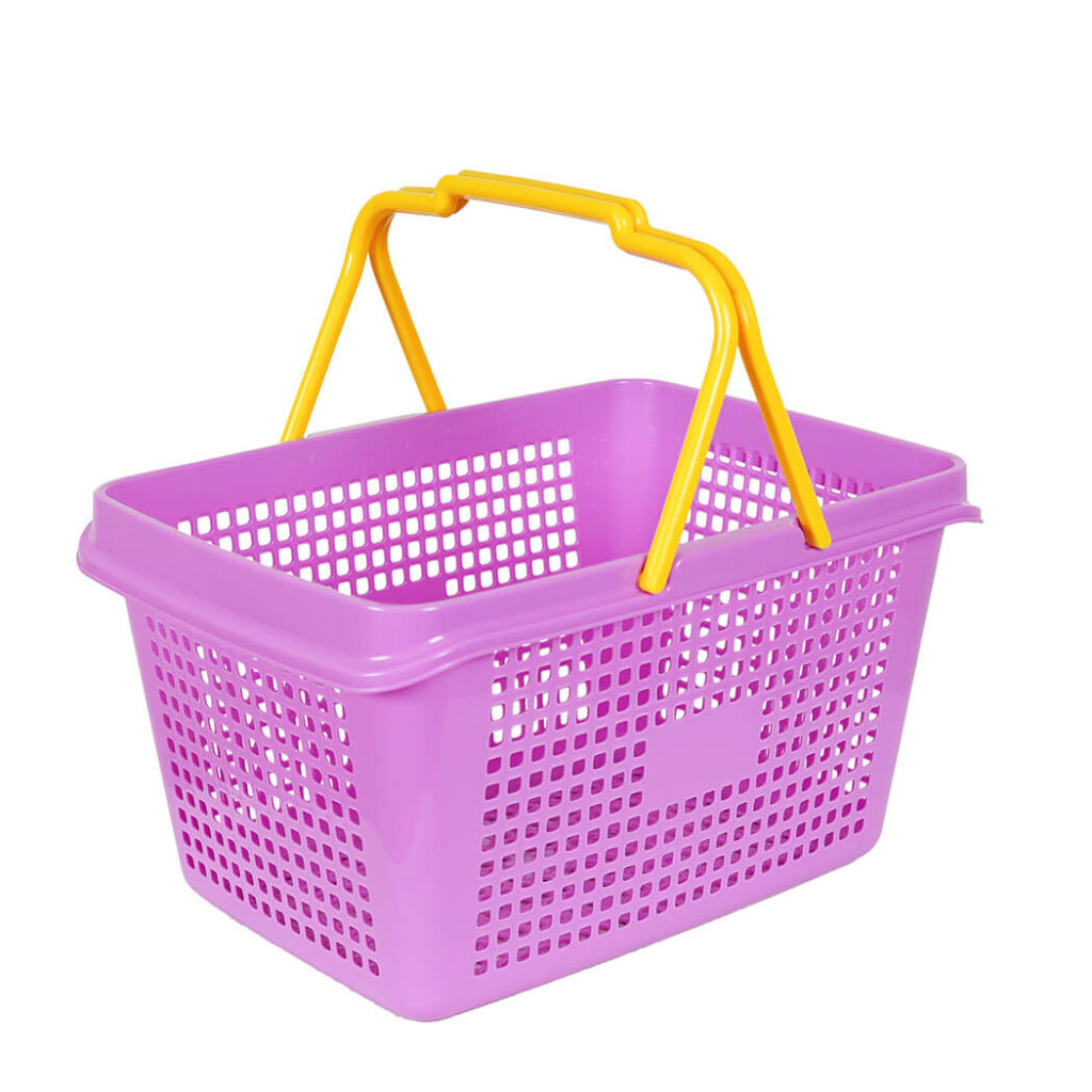 KERANJANG BELANJA PLASTIK MINIMARKET SHINPO TOUCAN – SIP 339, ADA 3 PILIHAN WARNA: Keranjang Belanja Kuat, Nyaman, dan Profesional untuk Minimarket & Retail Modern