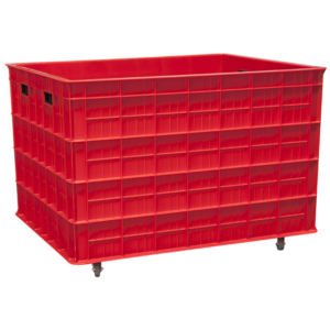 KERANJANG INDUSTRI BESAR 550 LITER - BOX CONTAINER GREEN LEAF 2181 PS UKURAN 100 x 80 x 69 CM | RAJA PLASTIK INDONESIA