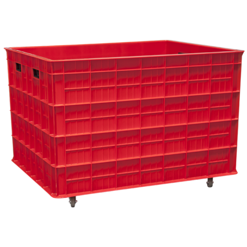 KERANJANG INDUSTRI BESAR 550 LITER - BOX CONTAINER GREEN LEAF 2181 PS UKURAN 100 x 80 x 69 CM | RAJA PLASTIK INDONESIA