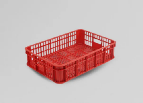 Keranjang Industri Kecil Merah Box Plastik Bioplast 6215 Ukuran 62x43x15 cm | Raja Plastik Indonesia