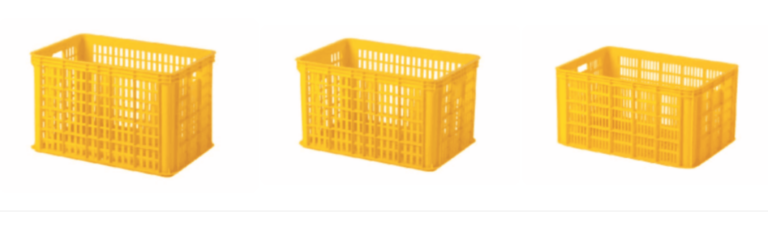 Container Box Keranjang Plastik Industri Rabbit 2606, 2707, 2808 Solusi Penyimpanan Industri Modern