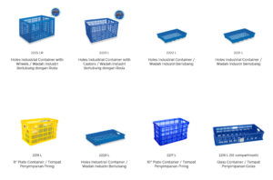 Raja Plastik Indonesia Jual Box Container Keranjang Plastik Industri Besar Kecil Green Leaf ke Seluruh Indonesia