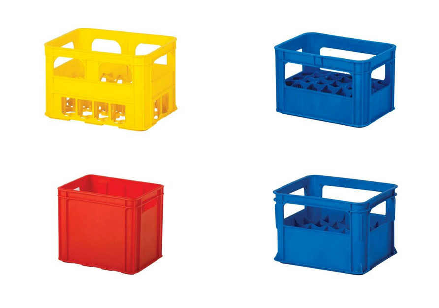 KRAT PETI BOTOL GELAS PLASTIK INDUSTRI RABBIT 8007, 8008, 8009, 8011: Solusi Penyimpanan dan Distribusi Botol Industri yang Kuat dan Efisien