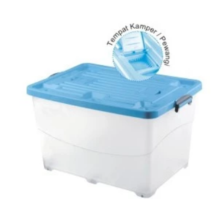 Box Container Plastik Besar Serbaguna 135 Liter Kiramas B135 KPR AR: Solusi Penyimpanan Extra Besar, Kuat & Efisien untuk Berbagai Kebutuhan