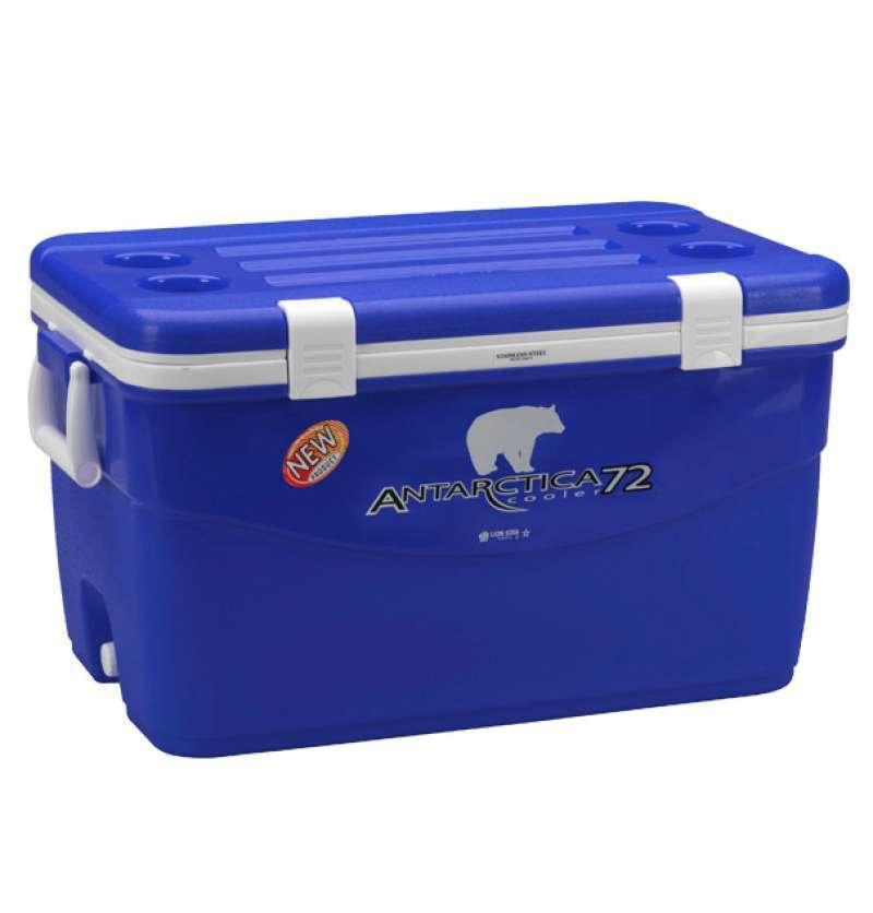 COOLER BOX BESAR PLASTIK 72 LITER LION STAR ANTARCTICA I-27, UKURAN 750 x 443 x H 413 mm | RAJA PLASTIK INDONESIA
