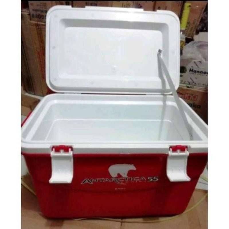 COOLER BOX BESAR PLASTIK 55 LITER LION STAR ANTARCTICA I-26, UKURAN 664 x 401 x H 415 mm | RAJA PLASTIK INDONESIA