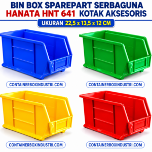BIN BOX SPAREPART SERBAGUNA HANATA HNT 641 KOTAK AKSESORIS UKURAN 22,5 x 13,5 x 12 CM | RAJA PLASTIK INDONESIA