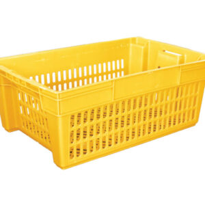 BOX CONTAINER INDUSTRI HNT-6001-Kontainer-Berlubang KERANJANG BOX CONTAINER INDUSTRI PLASTIK HANATA HNT 6001 UKURAN 58x38x21,5 CM | RAJA PLASTIK INDONESIA