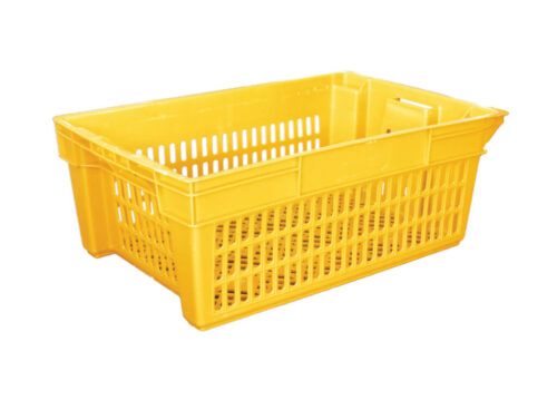 KERANJANG BOX CONTAINER INDUSTRI PLASTIK HANATA HNT 6001 UKURAN 58x38x21,5 CM | RAJA PLASTIK INDONESIA