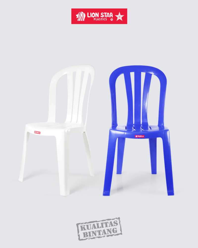 KURSI PLASTIK SANDARAN LION STAR TIPE EC-8 TIVOLI CHAIR: Kursi Plastik Sandaran Modern yang Kokoh, Nyaman, dan Serbaguna