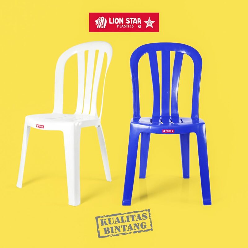 KURSI PLASTIK SANDARAN LION STAR TIPE EC-8 TIVOLI CHAIR: Kursi Plastik Sandaran Modern yang Kokoh, Nyaman, dan Serbaguna