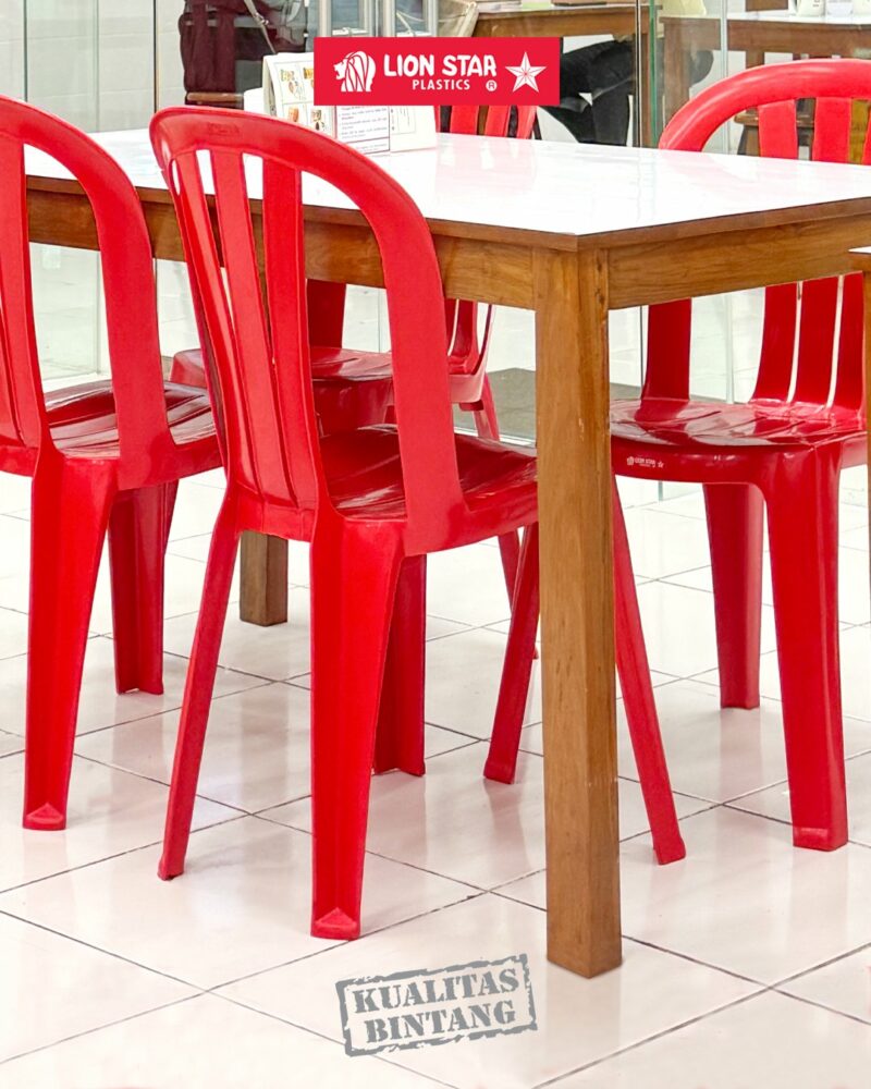 KURSI PLASTIK SANDARAN LION STAR TIPE EC-8 TIVOLI CHAIR: Kursi Plastik Sandaran Modern yang Kokoh, Nyaman, dan Serbaguna