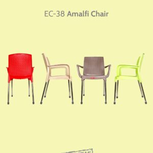 KURSI PLASTIK SANDARAN LION STAR EC-38 AMALFI CHAIR (MOTIF ROTAN): Kursi Plastik Modern Motif Rotan yang Elegan dan Nyaman
