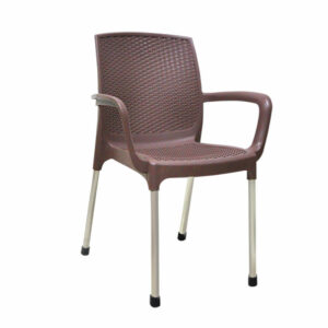 KURSI PLASTIK SANDARAN LION STAR EC-38 AMALFI CHAIR (MOTIF ROTAN): Kursi Plastik Modern Motif Rotan yang Elegan dan Nyaman