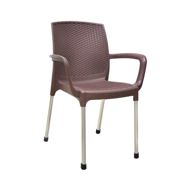 KURSI PLASTIK SANDARAN LION STAR EC-38 AMALFI CHAIR (MOTIF ROTAN): Kursi Plastik Modern Motif Rotan yang Elegan dan Nyaman