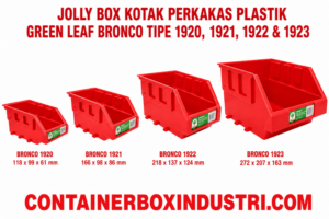 JOLLY BOX KOTAK PERKAKAS PLASTIK GREEN LEAF BRONCO TIPE 1920, 1921, 1922 & 1923 WARNA MERAH