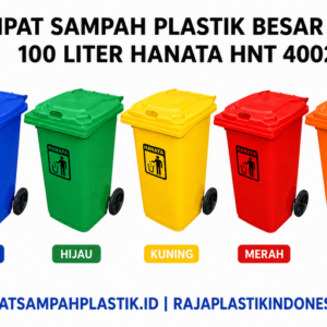 TEMPAT SAMPAH PLASTIK BESAR RODA 100 LITER HANATA HNT 4002(1) TEMPAT SAMPAH PLASTIK BESAR RODA 100 LITER HANATA HNT 4002: Solusi Pengelolaan Sampah Modern