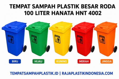 TEMPAT SAMPAH PLASTIK BESAR RODA 100 LITER HANATA HNT 4002(1) TEMPAT SAMPAH PLASTIK BESAR RODA 100 LITER HANATA HNT 4002: Solusi Pengelolaan Sampah Modern