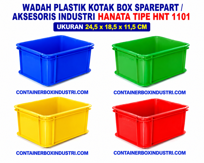 WADAH PLASTIK KOTAK BOX SPAREPART / AKSESORIS INDUSTRI HANATA TIPE HNT 1101 | RAJA PLASTIK INDONESIA
