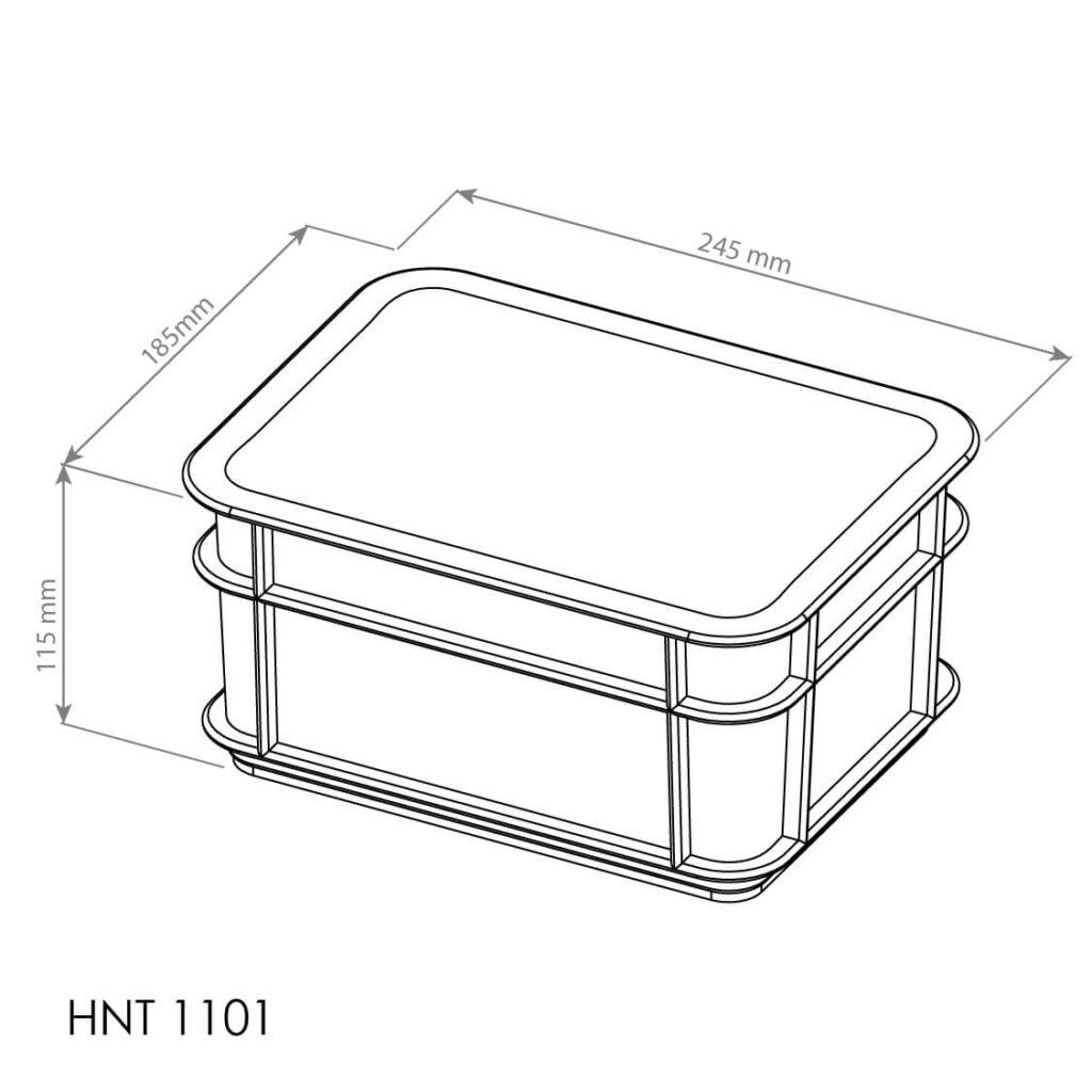 WADAH PLASTIK KOTAK BOX SPAREPART / AKSESORIS INDUSTRI HANATA TIPE HNT 1101 | RAJA PLASTIK INDONESIA