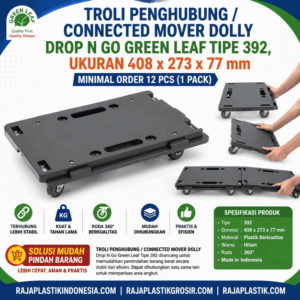 CONNECTED MOVER DOLLY DROP N GO GREEN LEAF 392 (2) TROLI PENGHUBUNG / CONNECTED MOVER DOLLY DROP N GO GREEN LEAF 392 – Solusi Praktis Memindahkan Barang dengan Cepat, Aman, dan Efisien