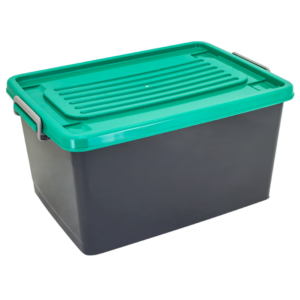 CONTAINER BOX PLASTIK SERBAGUNA 43 LITER ATARI 9868 CONTAINER BOX PLASTIK SERBAGUNA 43 LITER ATARI 9868, UKURAN 578 x 410 x 300 mm: Solusi Penyimpanan Praktis, Kokoh, dan Modern untuk Rumah, Kantor, Gudang, dan Berbagai Kebutuhan Usaha