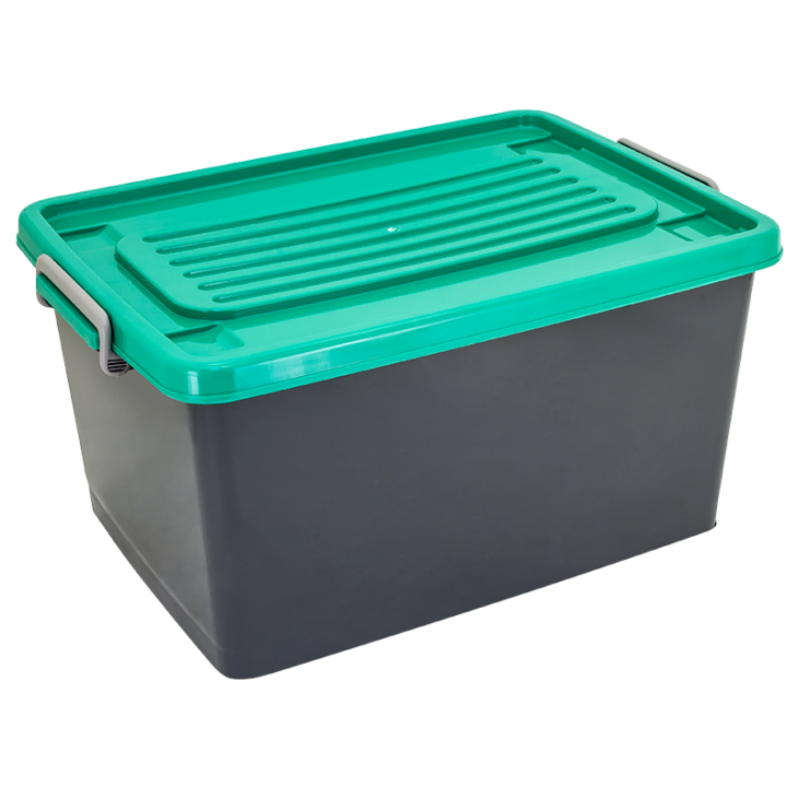 CONTAINER BOX PLASTIK SERBAGUNA 43 LITER ATARI 9868, UKURAN 578 x 410 x 300 mm: Solusi Penyimpanan Praktis, Kokoh, dan Modern untuk Rumah, Kantor, Gudang, dan Berbagai Kebutuhan Usaha