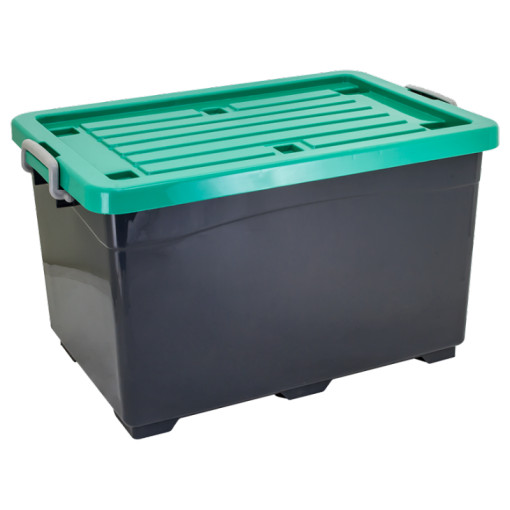 CONTAINER BOX PLASTIK SERBAGUNA 75 LITER ATARI 9861, UKURAN 665 × 441 × 390 mm: Solusi Penyimpanan Modern Berkapasitas Besar untuk Rumah, Kantor, Gudang, dan Bisnis