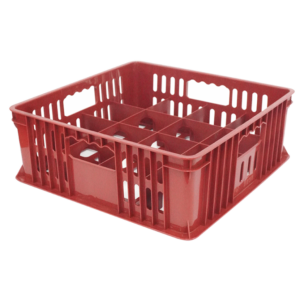 CONTAINER BOX PLASTIK WADAH GELAS ISI 16 LUBANG ATARI 9893 L UKURAN 403 x 403 x 150 mm | RAJA PLASTIK INDONESIA