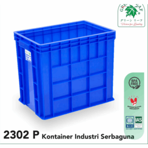 INDUSTRIAL CONTAINER BOX KERANJANG PLASTIK GREEN LEAF 2302 P (2) INDUSTRIAL CONTAINER BOX KERANJANG PLASTIK GREEN LEAF 2302 P UKURAN 435 x 283 x 366 mm | RAJA PLASTIK INDONESIA