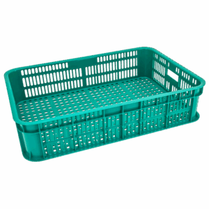 KERANJANG INDUSTRI KECIL CONTAINER BOX PLASTIK ATARI TIPE 9976 L (LUBANG), UKURAN 602 x 416 x 139 mm: Solusi Penyimpanan Praktis, Higienis, dan Efisien untuk Berbagai Kebutuhan Industri