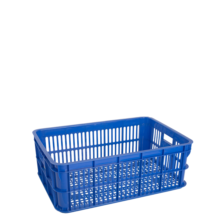 KERANJANG PLASTIK INDUSTRI SERBAGUNA 55 LITER GREEN LEAF 2294 L (LUBANG) UKURAN 617 x 422 x 217 mm Solusi Penyimpanan yang Praktis, Kuat, dan Higienis untuk Berbagai Kebutuhan Industri