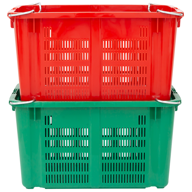 KONTAINER INDUSTRI PLASTIK SERBAGUNA ATARI 9890 LB DENGAN GAGANG NIKEL, UKURAN 690 x 485 x 374 mm: Solusi Penyimpanan Premium untuk Industri, Gudang, Logistik, dan Distribusi