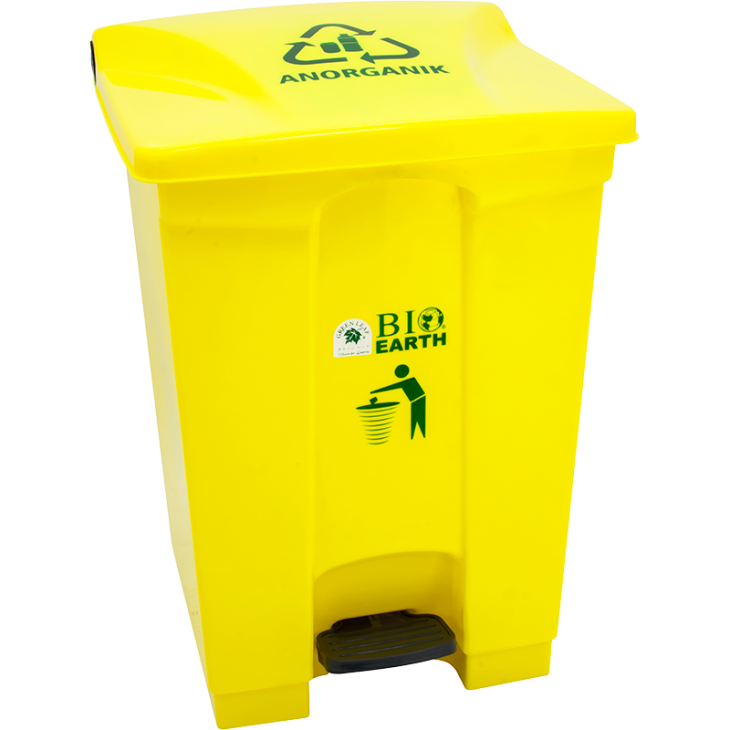 TEMPAT SAMPAH INJAK PLASTIK 50 LITER GL BIO DUSTBIN 2169 ANOR (ANORGANIC PRINTING) | RAJA PLASTIK INDONESIA