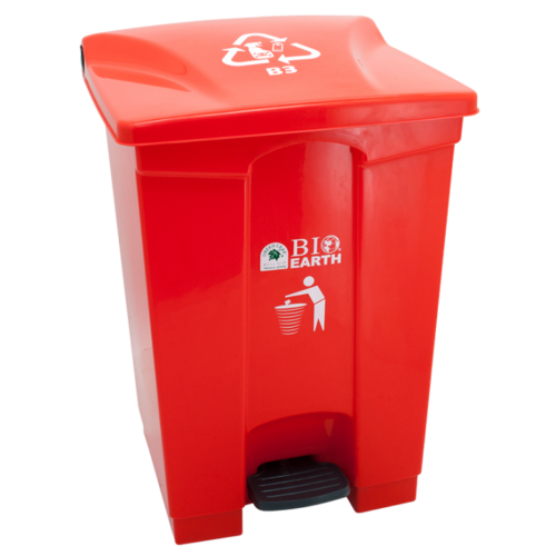 TEMPAT SAMPAH INJAK PLASTIK 50 LITER GL BIO DUSTBIN 2169 B3 (Hazardous & Toxic Printing)