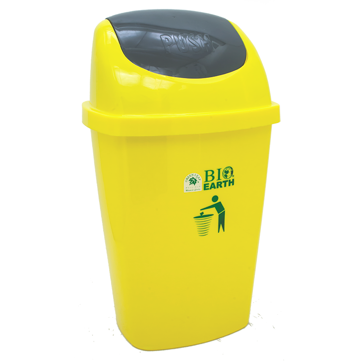 TEMPAT SAMPAH PLASTIK 50 LITER GREEN LEAF BIO DUSTBIN 2155 RAJA PLASTIK INDONESIA