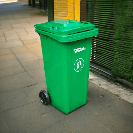 TEMPAT SAMPAH PLASTIK BESAR 120 LITER INDOBIN TIPE B120P – Solusi Tempat Sampah HDPE Premium untuk Industri, HORECA, Perkantoran dan Fasilitas Umum
