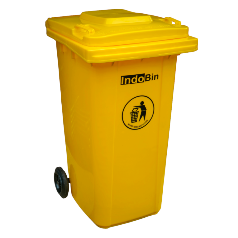 TEMPAT SAMPAH PLASTIK BESAR 240 LITER INDOBIN TIPE B240P: Solusi Tempat Sampah Plastik HDPE 240 Liter Berkualitas Industri untuk Area Komersial, Perkantoran, Pabrik, dan Fasilitas Umum